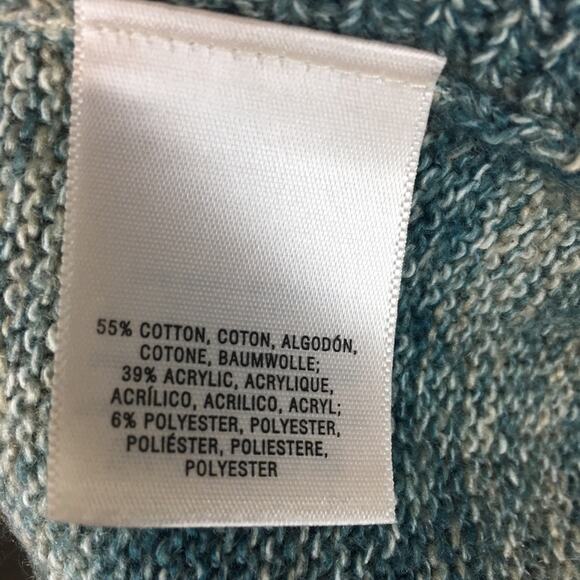 Field & Flower Oversize Teal Sweater Tunic Small - Picture 9 of 9